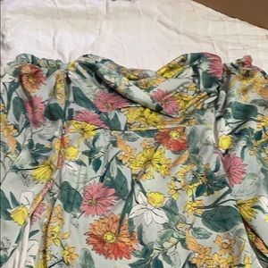 Floral off the shoulder mini dress